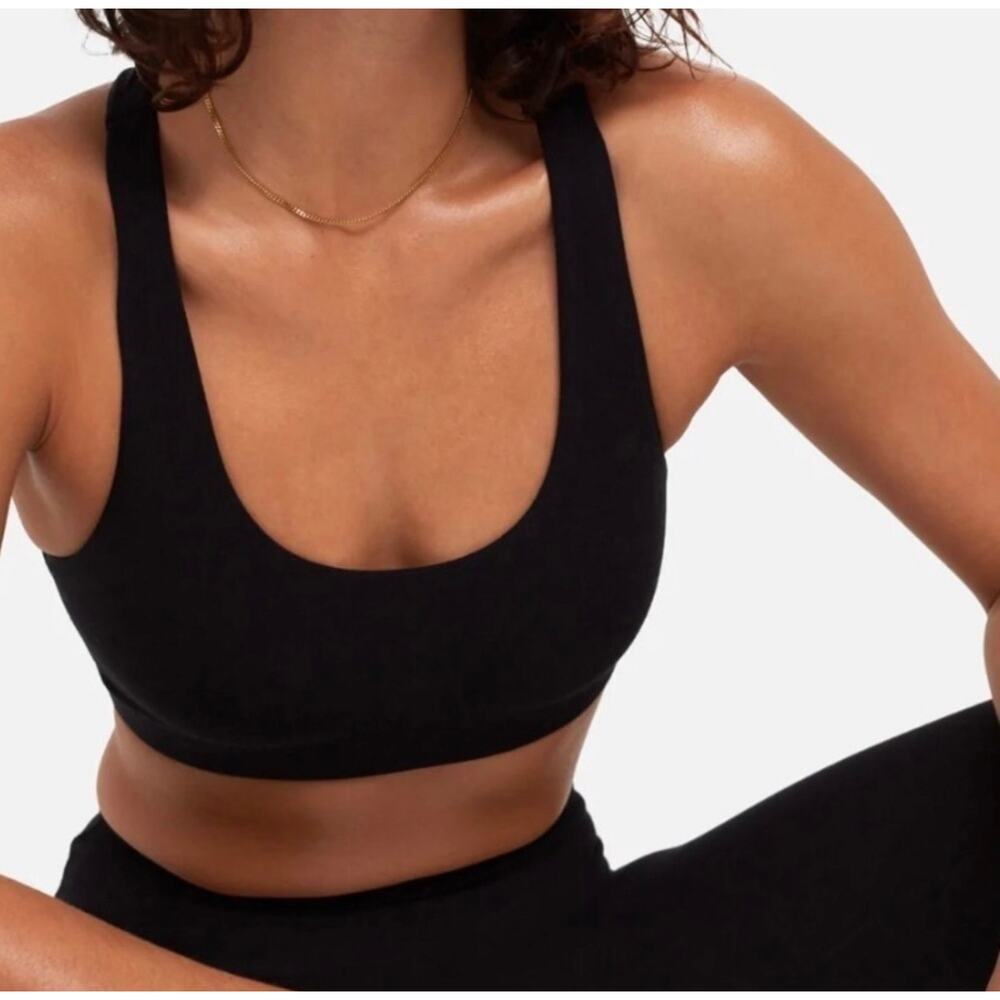 Nwt Organic Stretch Sports Bra black size small